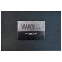 Plato rectangular piedra pizarra 30 cm