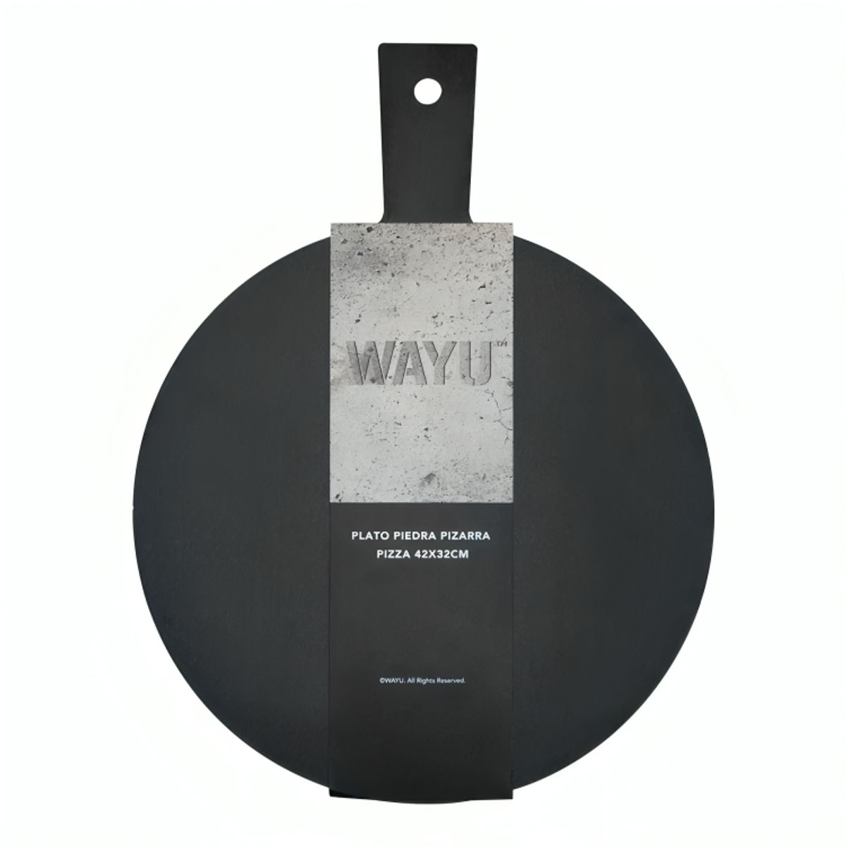 WAYU - Plato de Piedra Pizarra para Pizza 42 cm Wayu