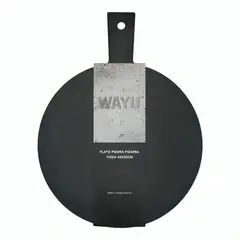 WAYU - Plato de Piedra Pizarra para Pizza 42 cm