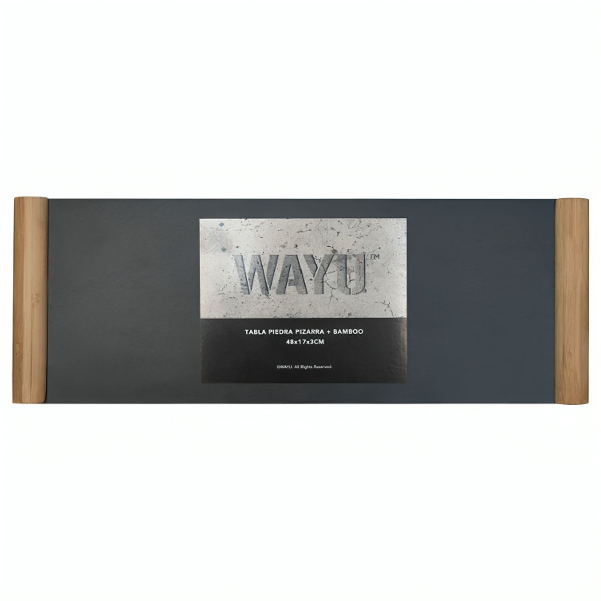 WAYU - Tabla piedra pizarra 48 cm wayu