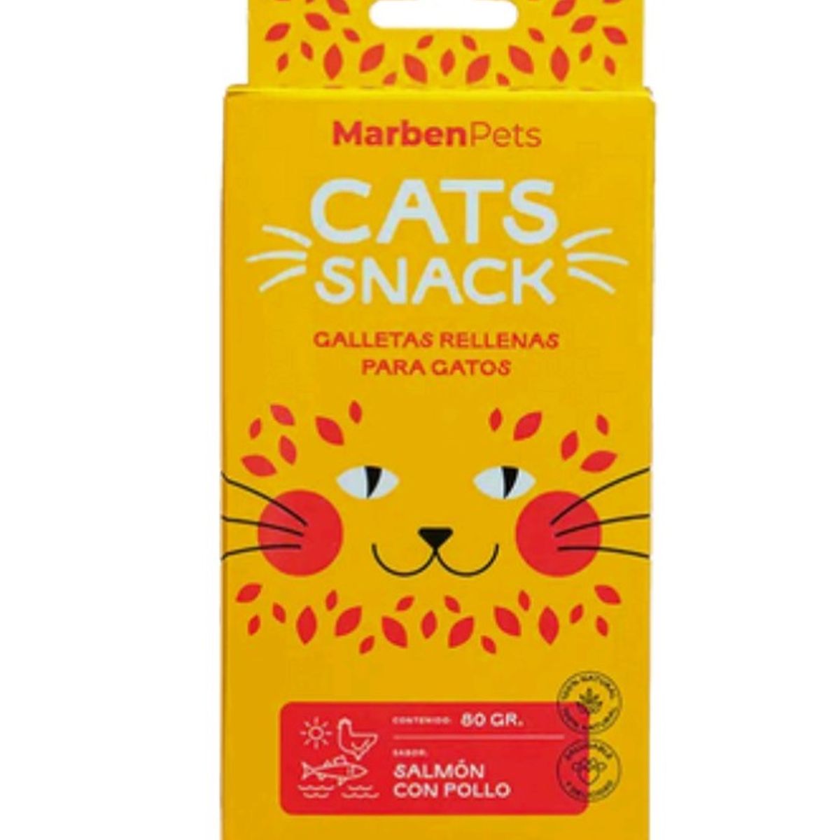 MARBEN PETS - Galletas rellenas sabor salmón con pollo