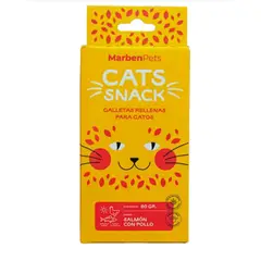 MARBEN PETS - Galletas rellenas sabor salmón con pollo