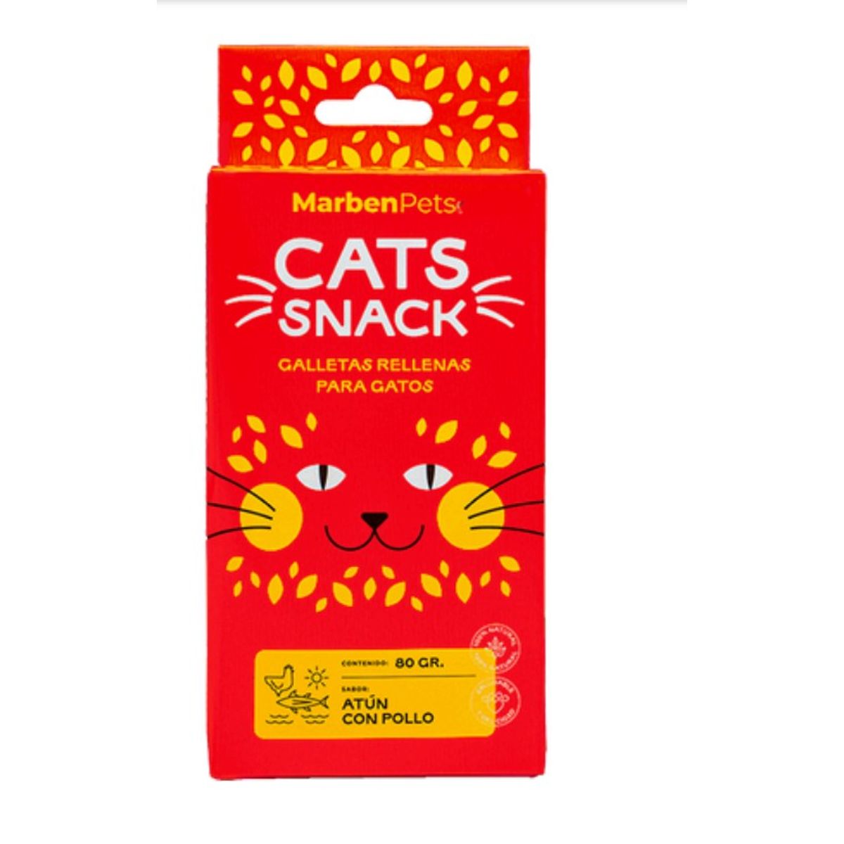 MARBEN PETS - Galletas rellenas sabor atún con pollo