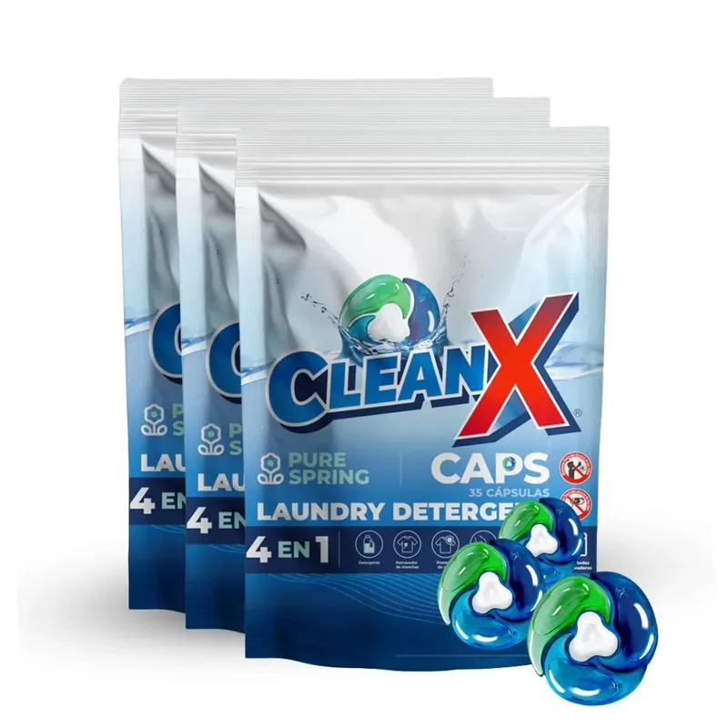 CLEANX - Detergente En Capsulas Cleanx 4 En 1, 105 Caps