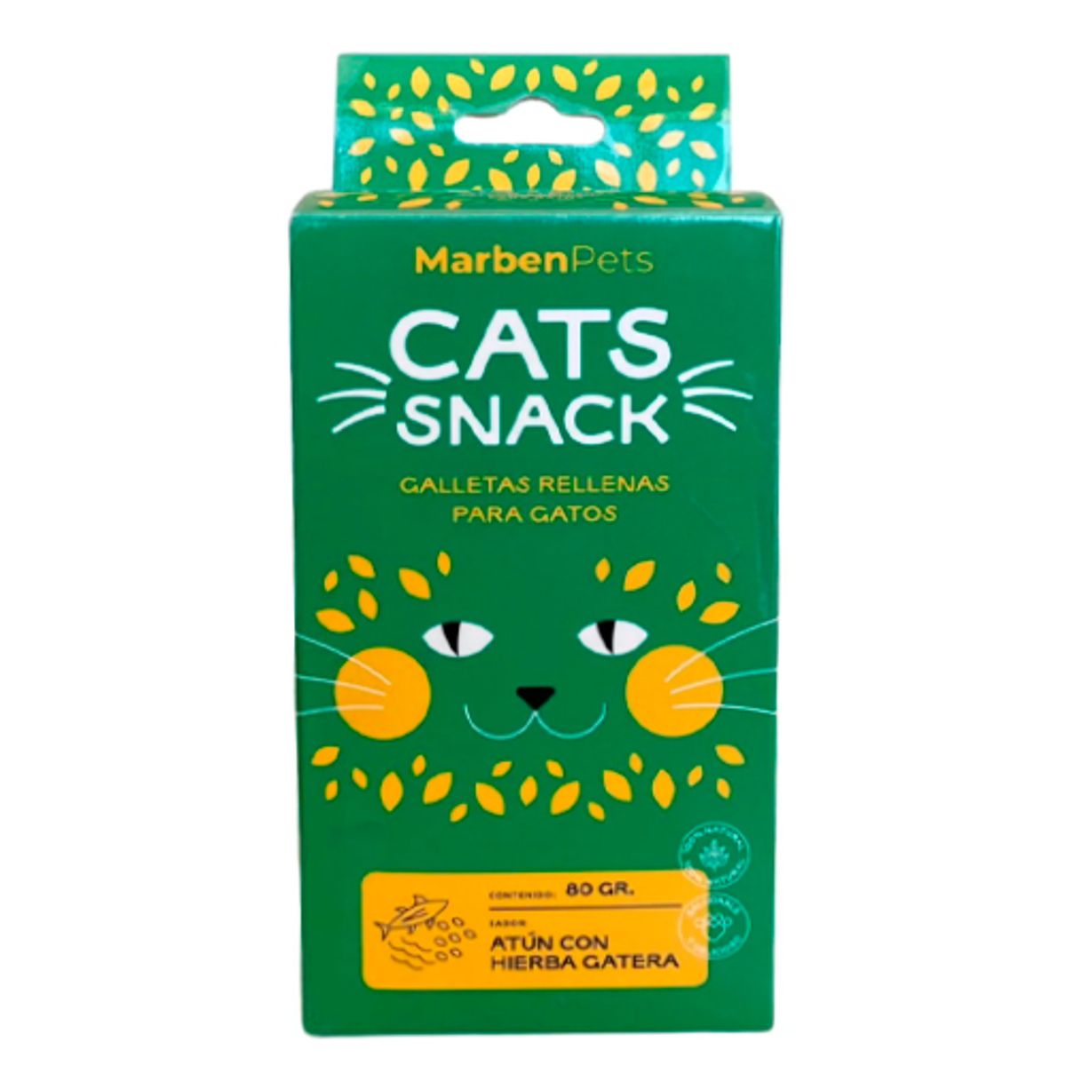 MARBEN PETS - Galletas rellenas sabor atún con hierba gatera