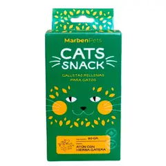 MARBEN PETS - Galletas rellenas sabor atún con hierba gatera