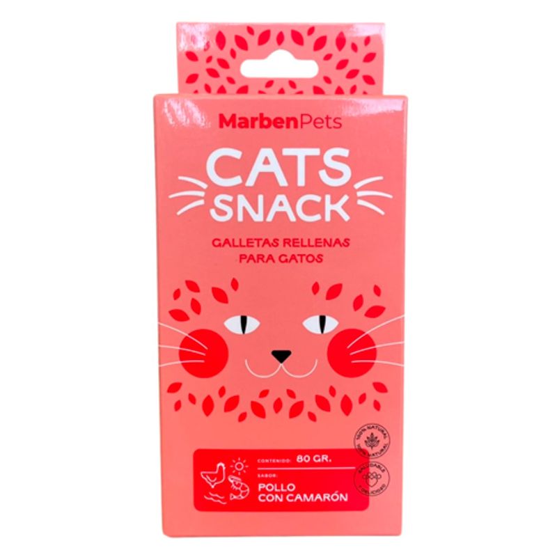 MARBEN PETS - Galletas rellenas sabor pollo camarón