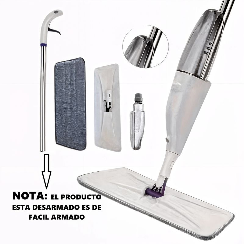 GENERICO - mopa spray mopa trapeador rociador pisos microfibra