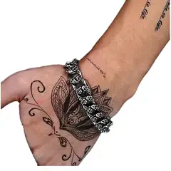 GENERICO - Pulsera Calaveras Hombre Caballeros Moda Masculina Royal madriz