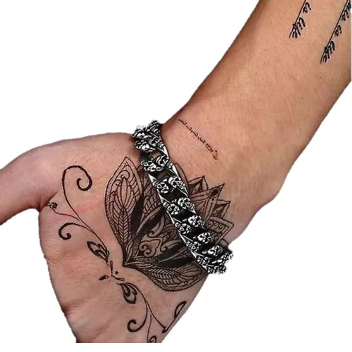 GENERICO - Pulsera Calaveras Hombre Caballeros Moda Masculina Royal madriz