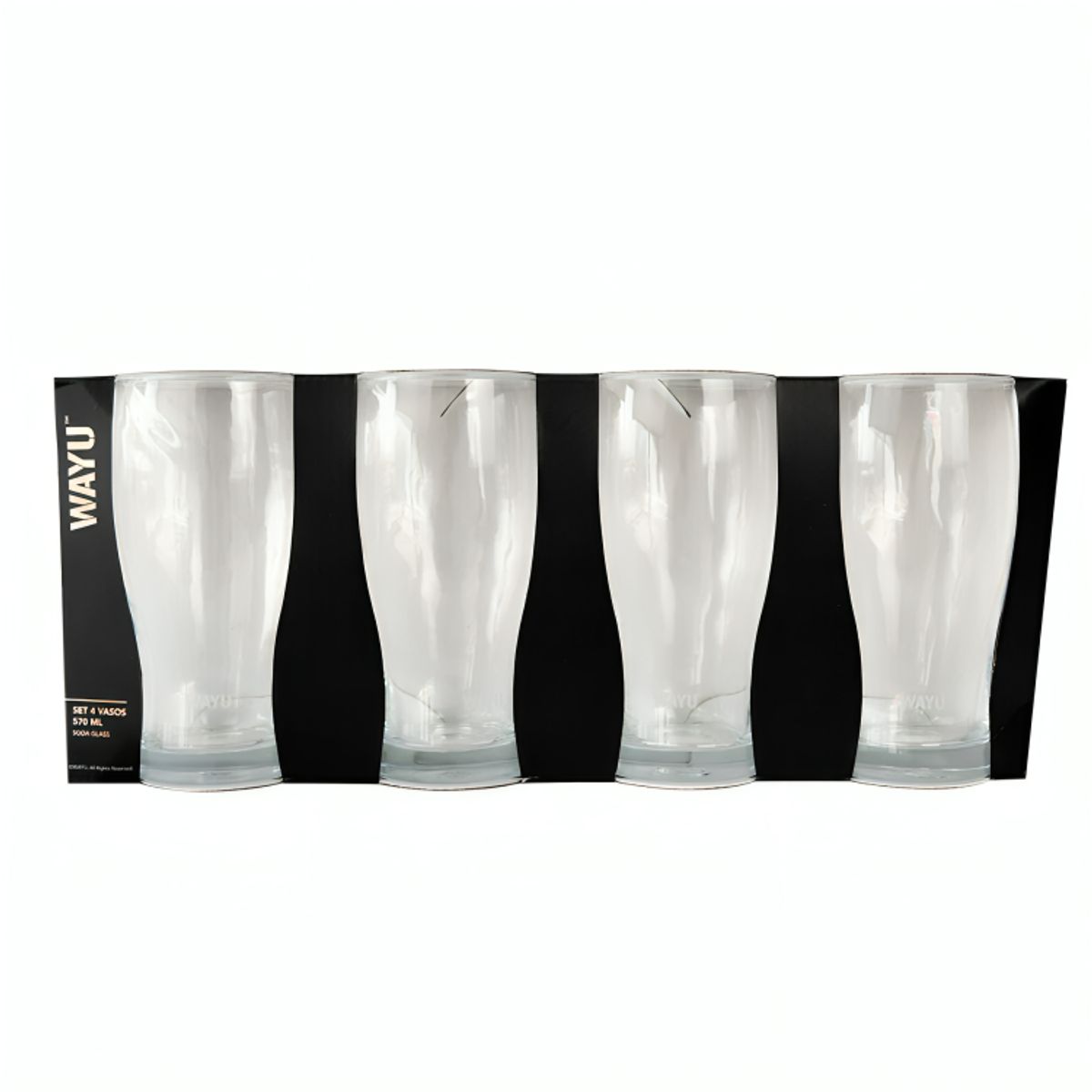 WAYU - Set 4 beer glass 570ml wayu