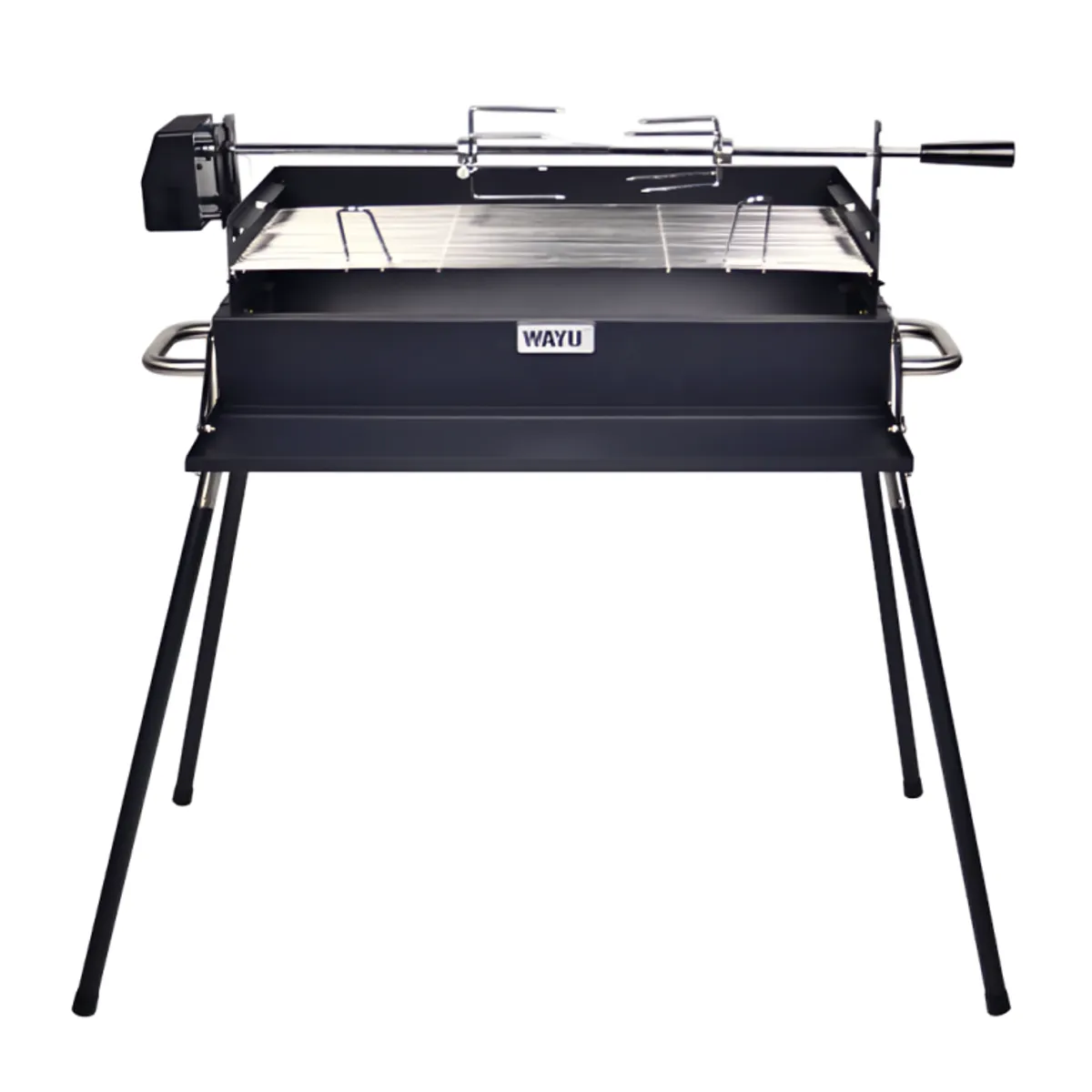 WAYU - Parrila a carbón ajustable c/spiedo wayu