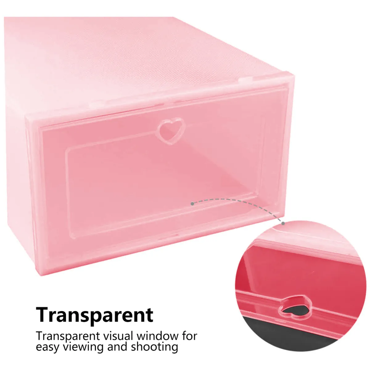 SUPERCENTER - 10 Piezas Zapateras Organizadoras De Zapatos  Apliables Rosa