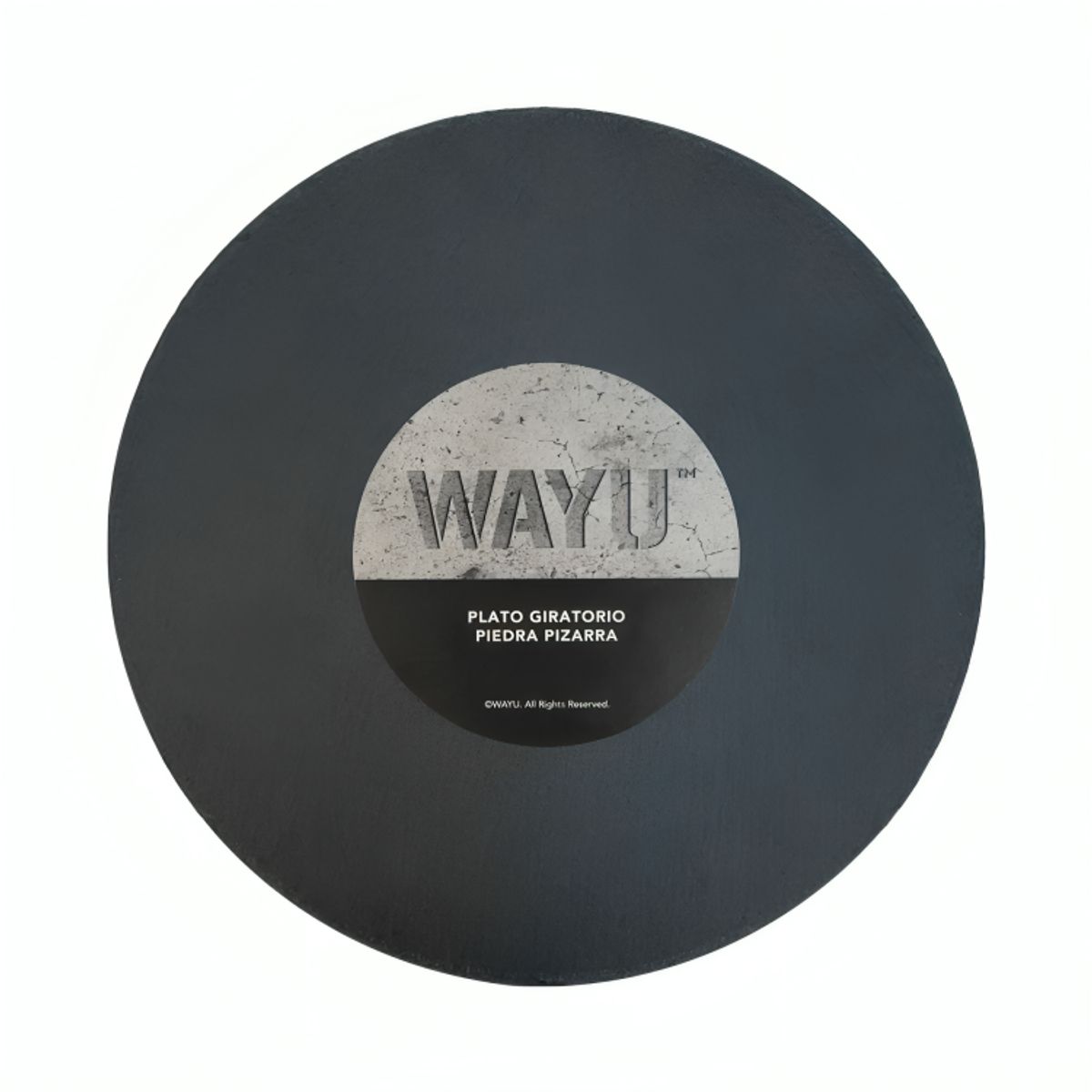 WAYU - Plato Giratorio de Piedra Pizarra Wayu Estilo Único