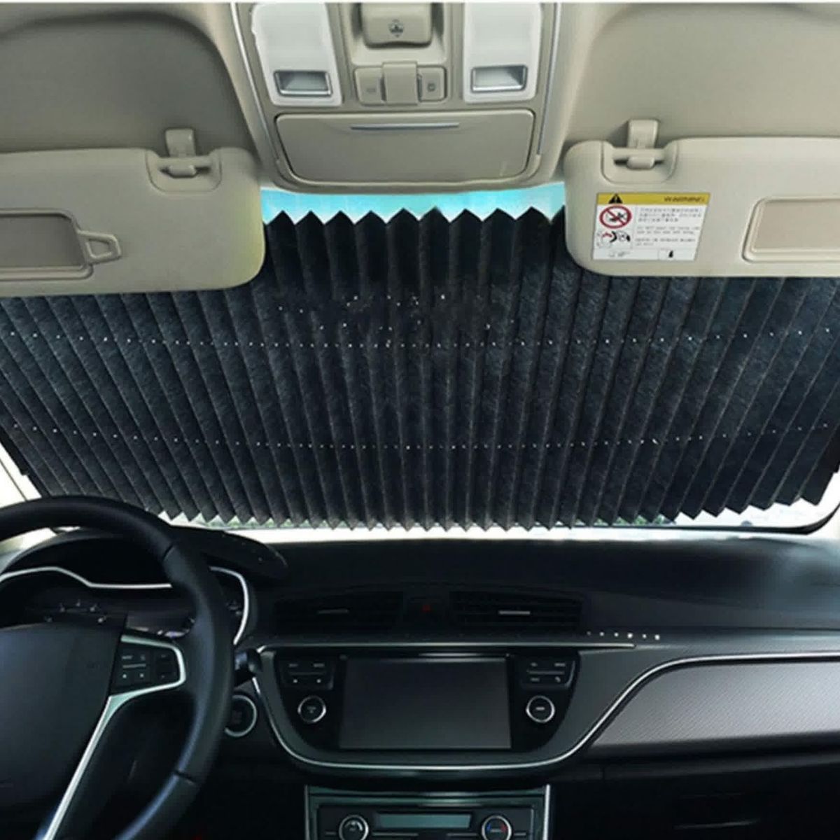 MOVI - PARASOL RETRÁCTIL PARA AUTOS Y CAMIONETAS XL CON FILTRO UV