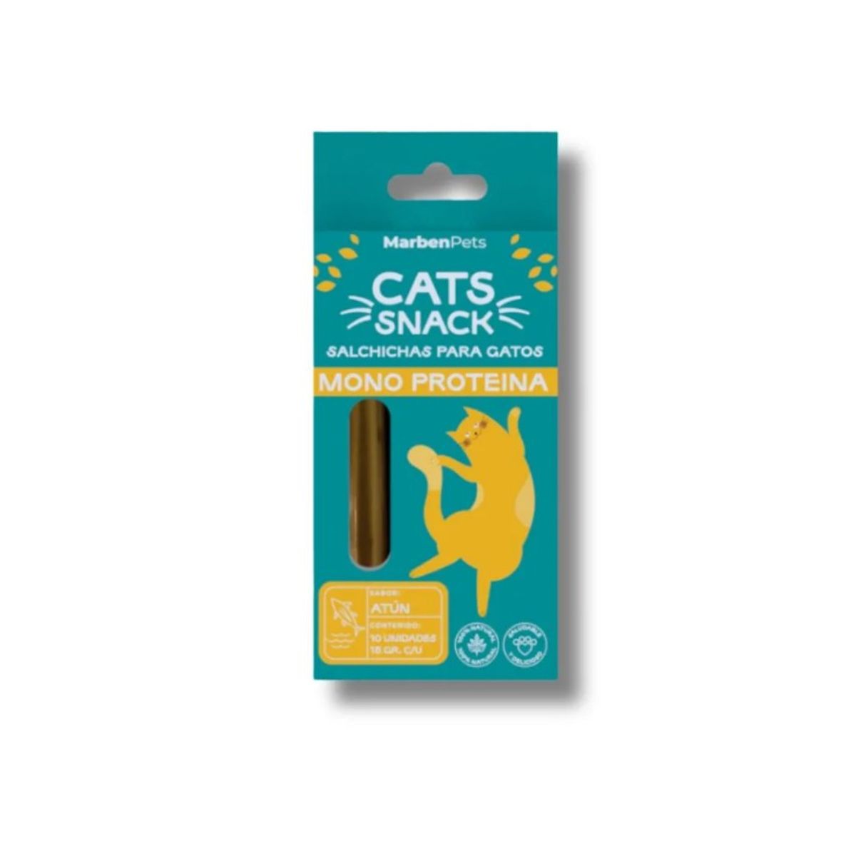 MARBEN PETS - Salchichas monoproteicas sabor atun para gatos 10 un