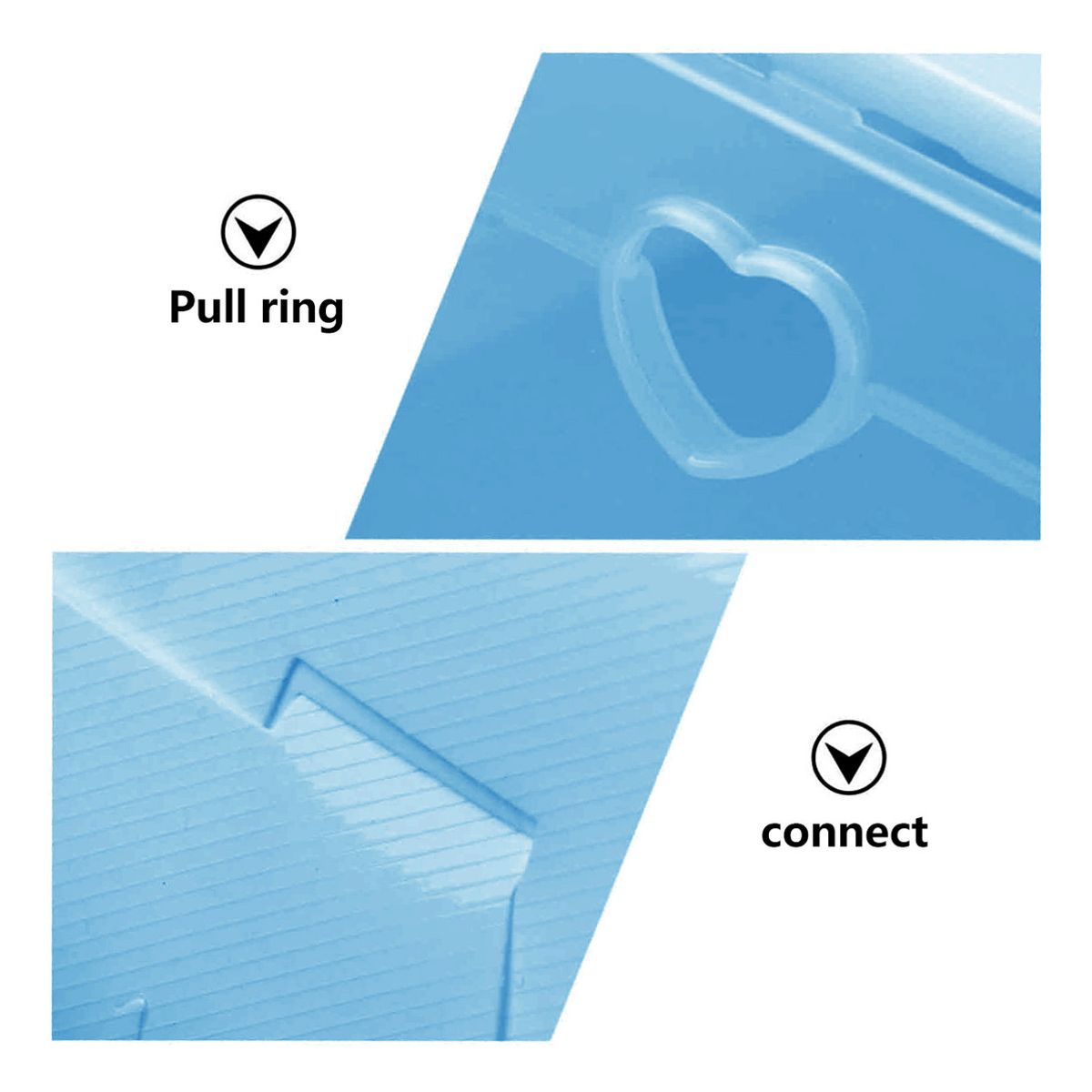 SUPERCENTER - 10 Piezas Zapateras Organizadoras De Zapatos  Apliables Azul