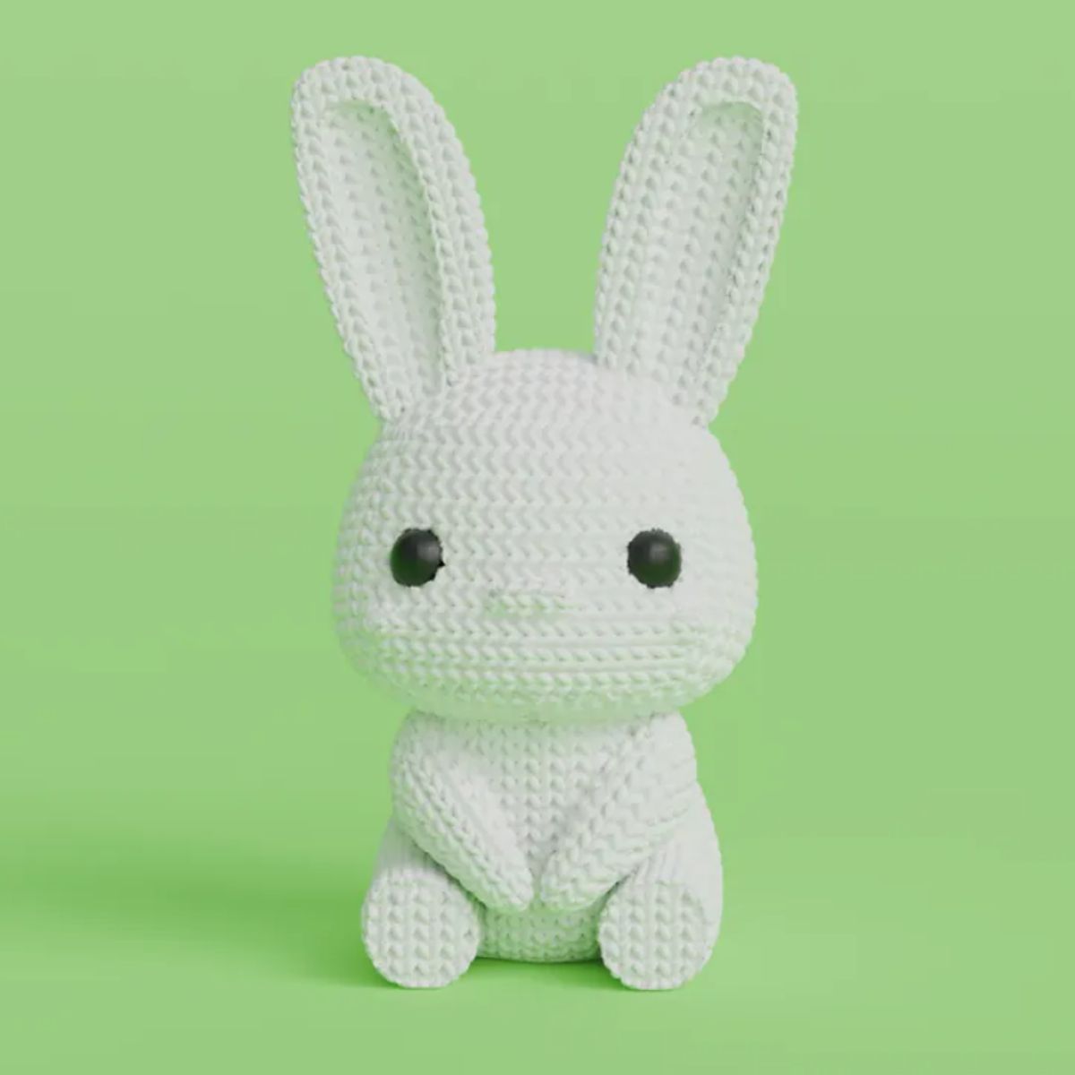 GENERICO - Mini figura - Conejito estilo tejido