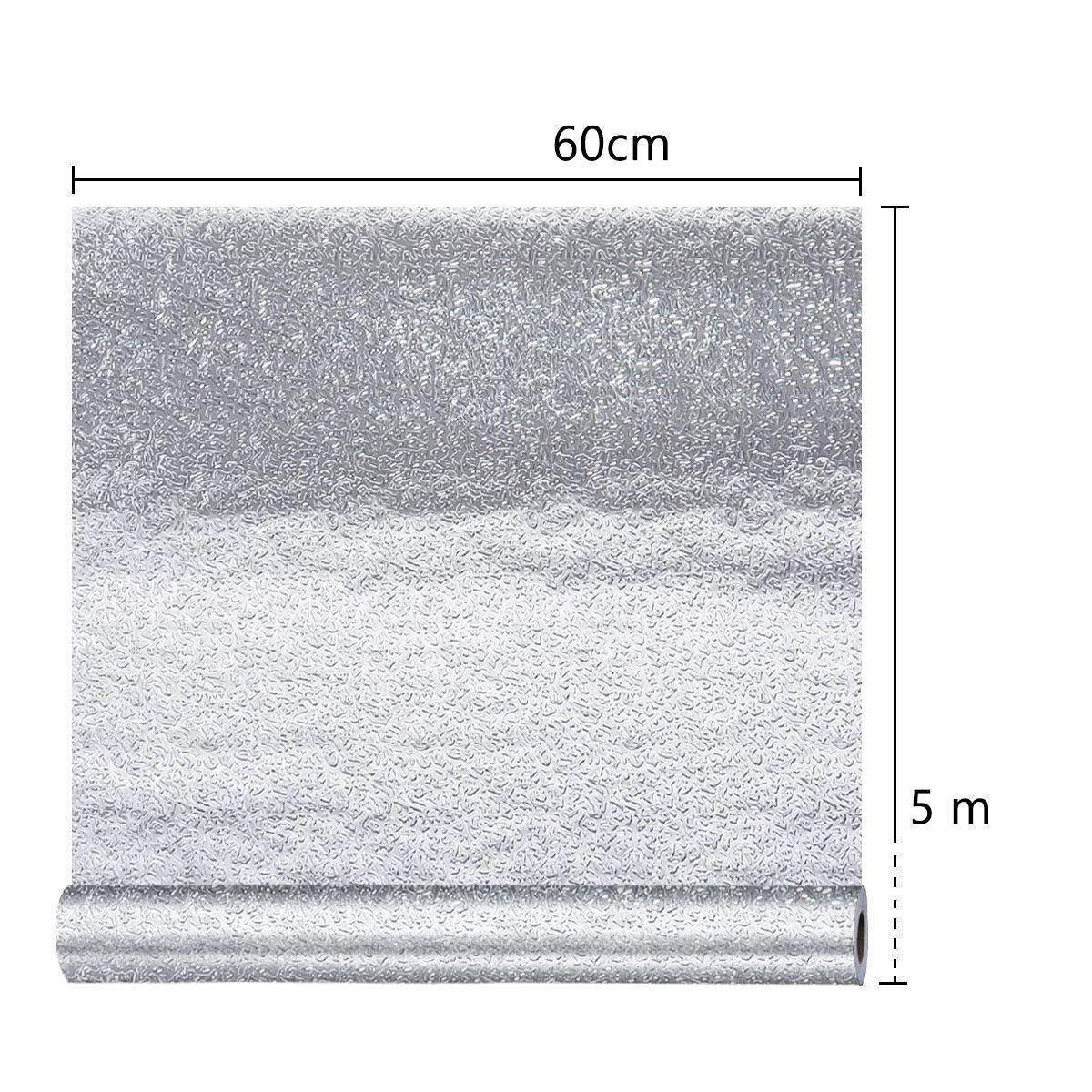 SUPERCENTER - Papel Aluminio Papel Mural Cocina Autoadhesivo 5mx60cm