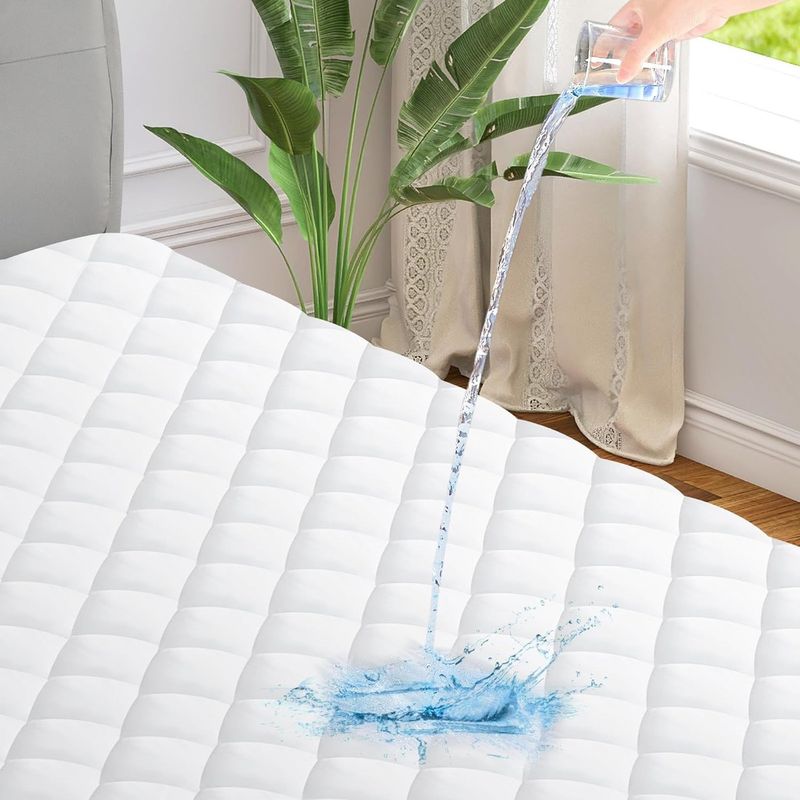 SUPERCENTER - Cubrecolchón Impermeable Protector Premium Quilt 1.5 Plazas Blanco