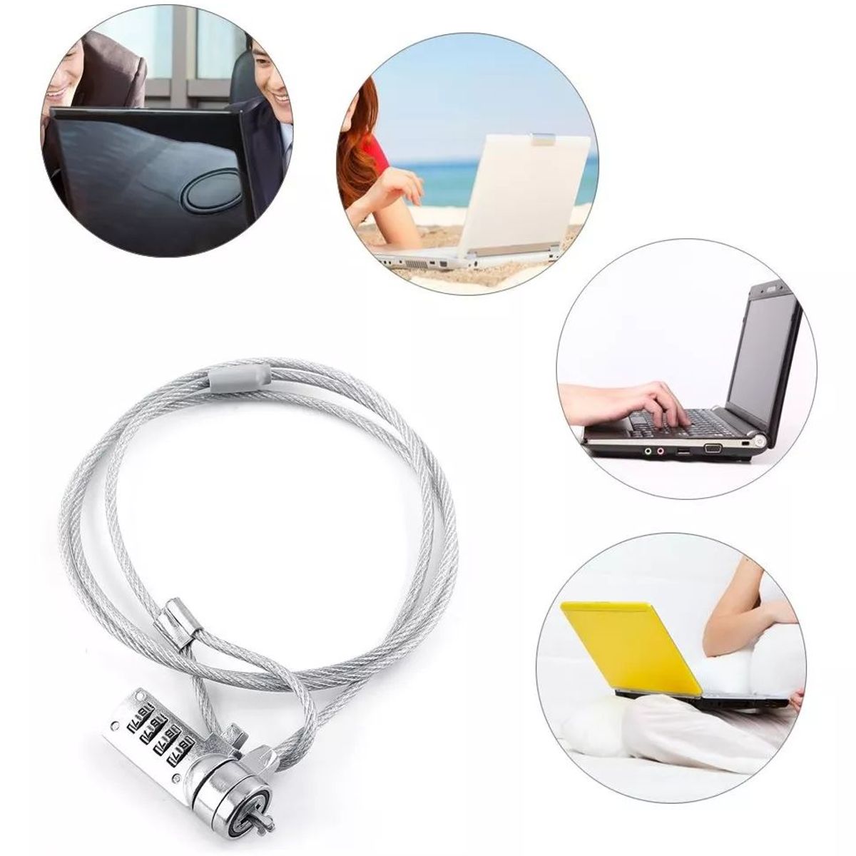 KUANGYE - Candado De Seguridad Antirrobo Para iPad Macbook Tablet