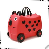 Maleta para niños rojo 46×21×31 cm puede sentarse