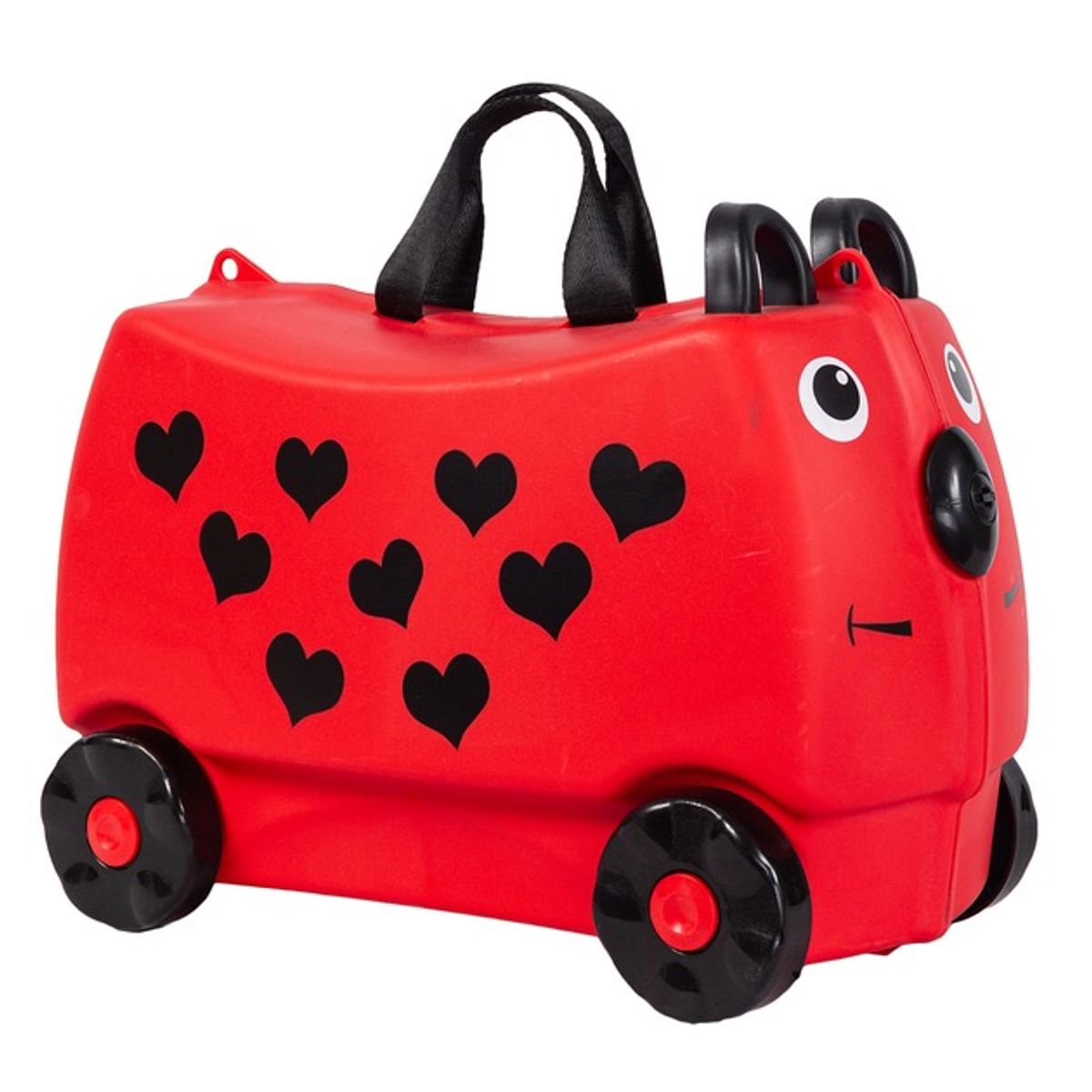 TATEE - Maleta para niños rojo 46×21×31 cm puede sentarse