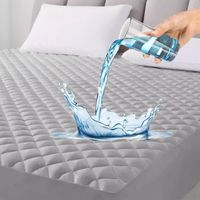 Cubrecolchón Impermeable Protector Premium Quilt 2 Plazas Gris