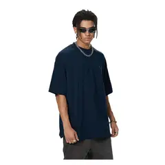 TIOZONEY - Camisa de manga corta para hombre - Azul