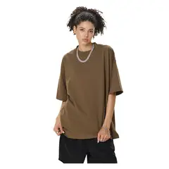 TIOZONEY - Camisa de manga corta para hombre - Marrón