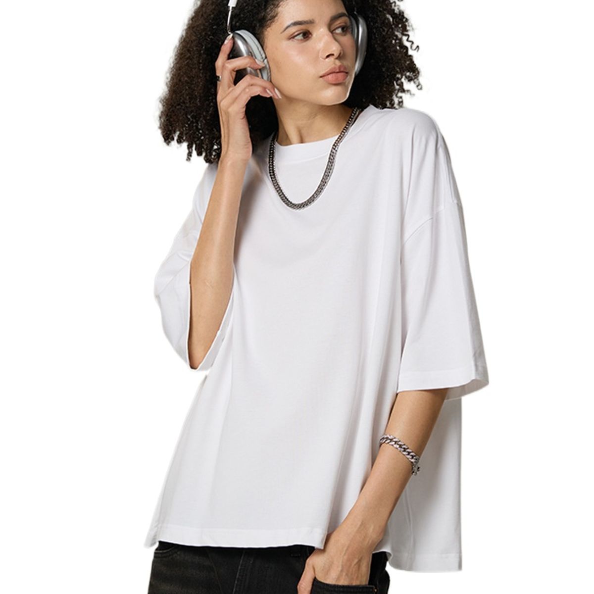 TIOZONEY - Camisa de manga corta para hombre - Blanco