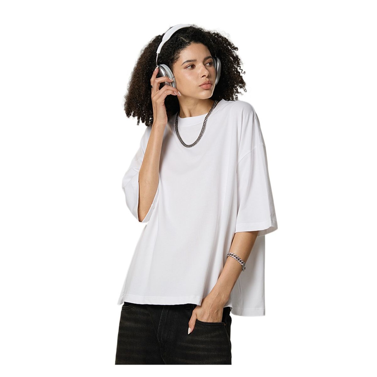 TIOZONEY - Camisa de manga corta para hombre - Blanco