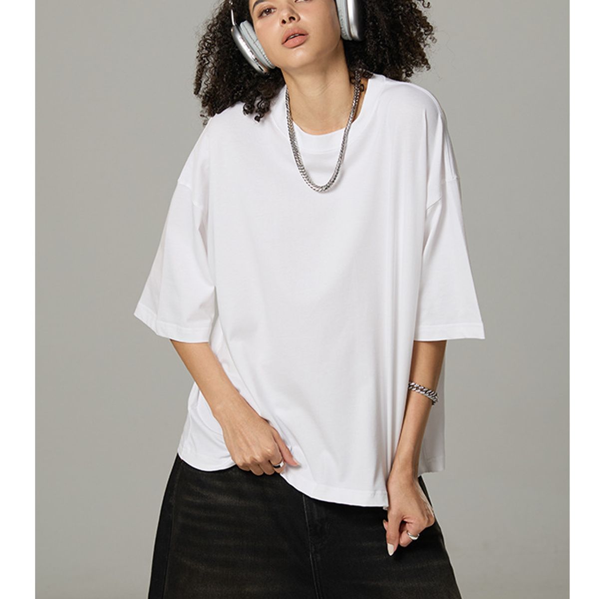 TIOZONEY - Camisa de manga corta para hombre - Blanco