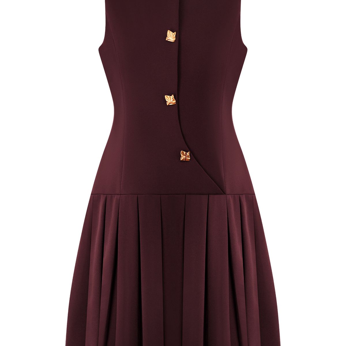 TIOZONEY - Vestido Holgado Con Cuello En V Liso De Manga Corta De Algod - Rojo