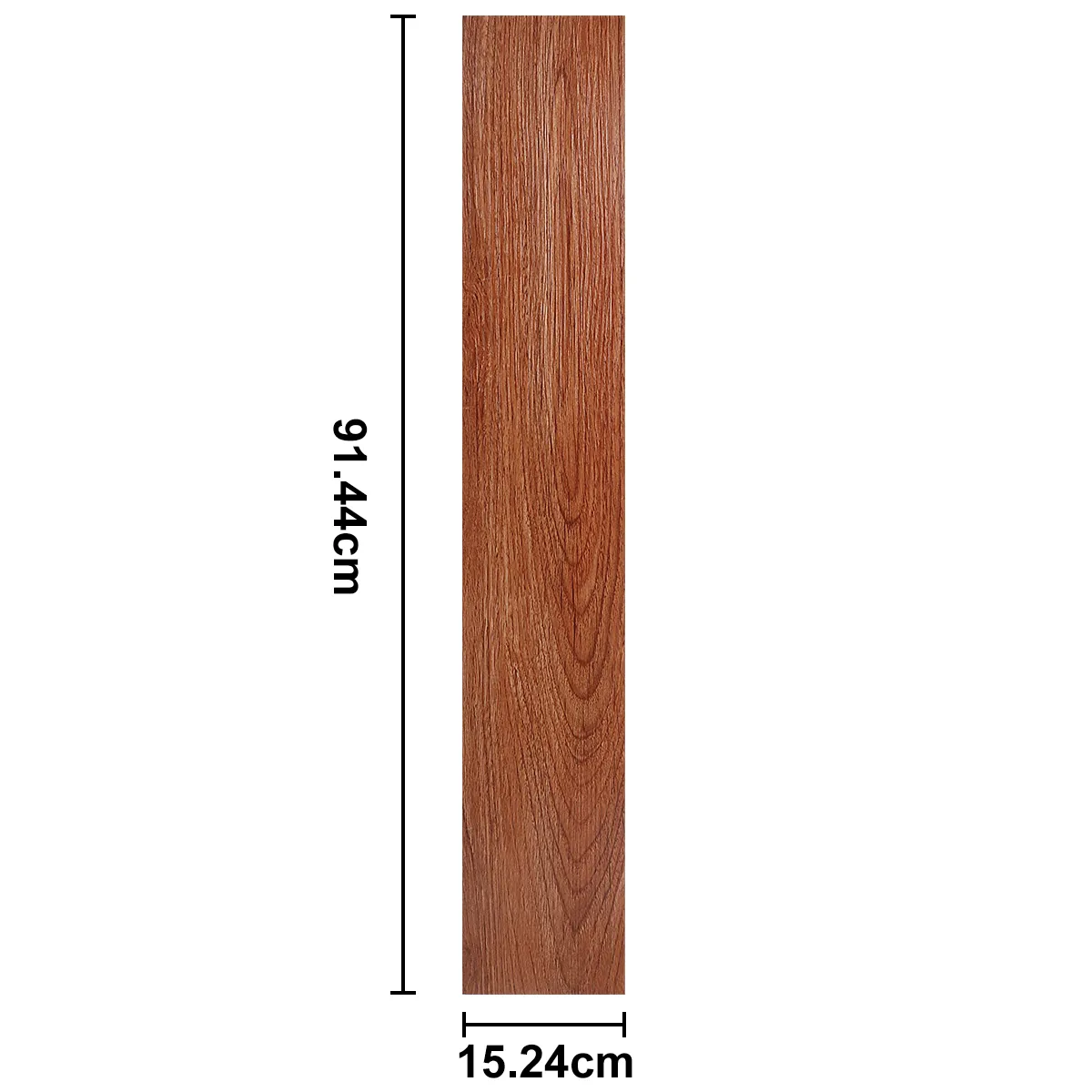 SUPERCENTER - Pack 36 Lamina Pared Madera Vinilico Autoadhesivo Piso 5m² rojo