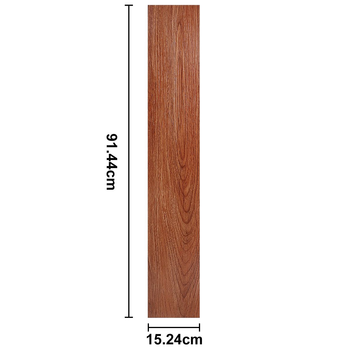 SUPERCENTER - Pack 36 Lamina Pared Madera Vinilico Autoadhesivo Piso 5m² rojo