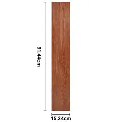 SUPERCENTER - Pack 36 Lamina Pared Madera Vinilico Autoadhesivo Piso 5m² rojo