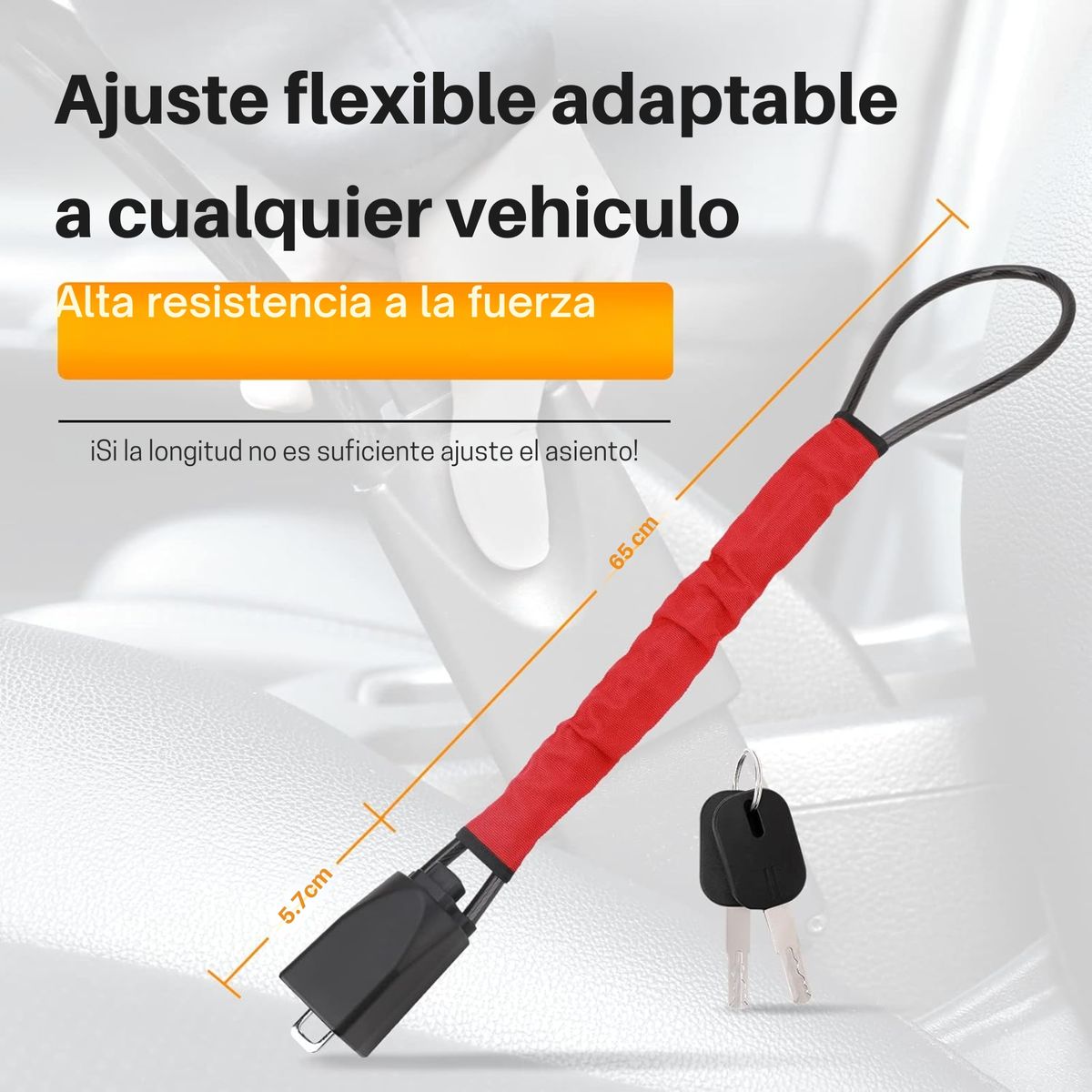 MOVI - Traba Volante Antirrobo con Bloqueo Doble  Seguridad Total