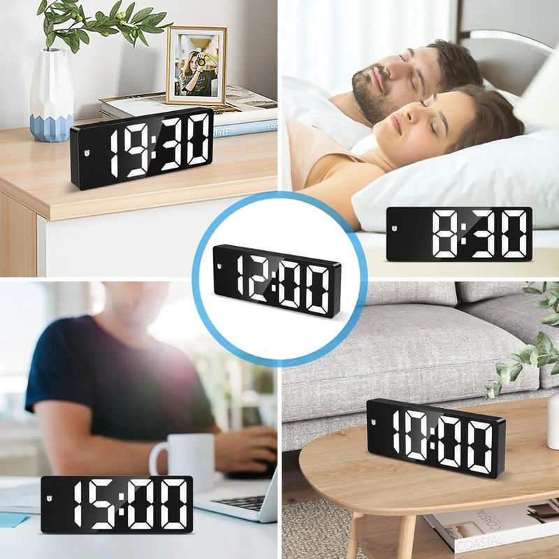 GENERICO - Reloj Despertador Digital Led De Mesa Escritorio