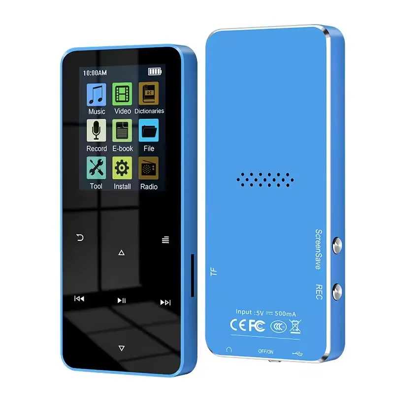 CORRERREY - Reproductor de Mp3 64G reproductor de música MP4 Bluetooth 5,0