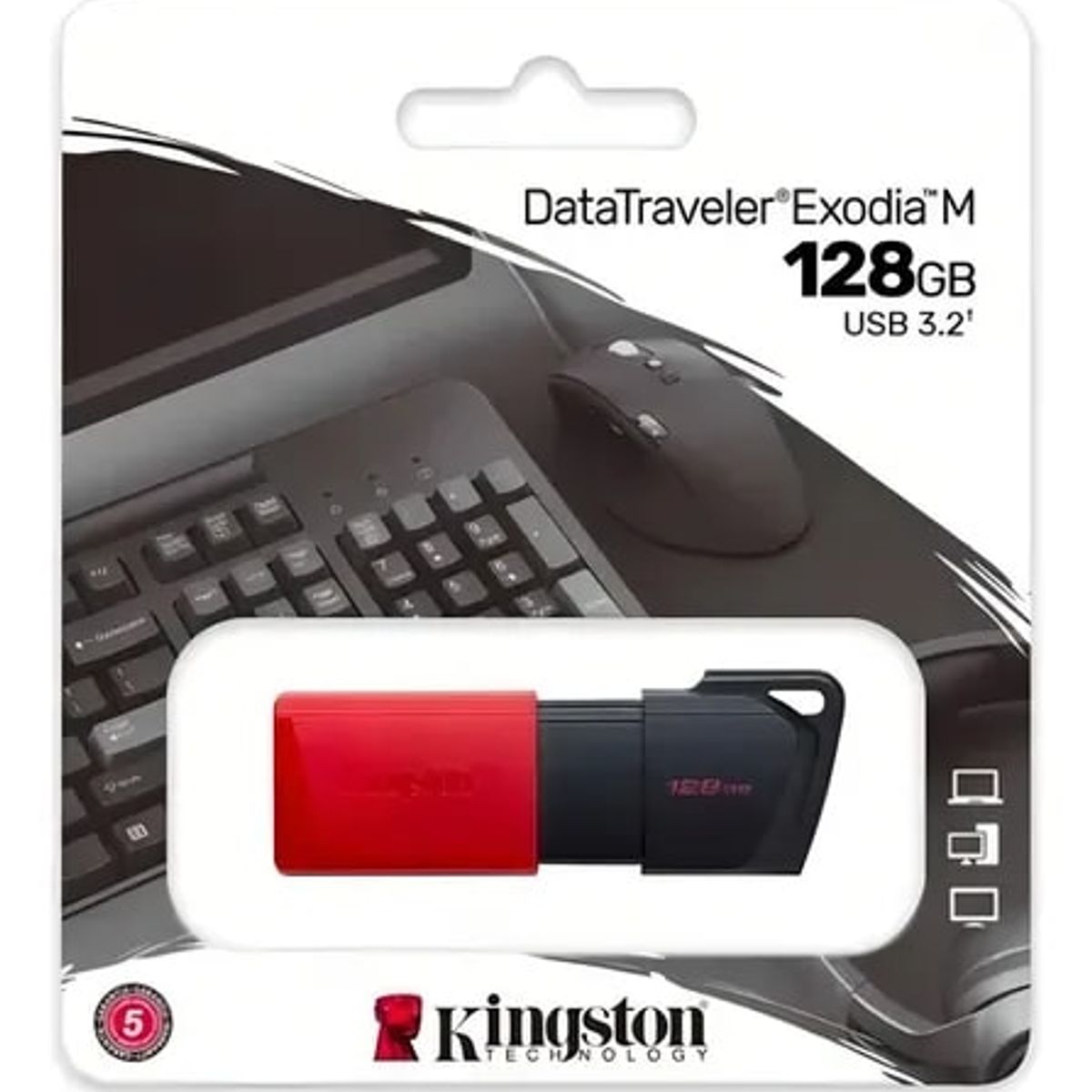 MALIK - PENDRIVE 128GB USB 3.2 KINGSTON EXODIA M CH411KNG38