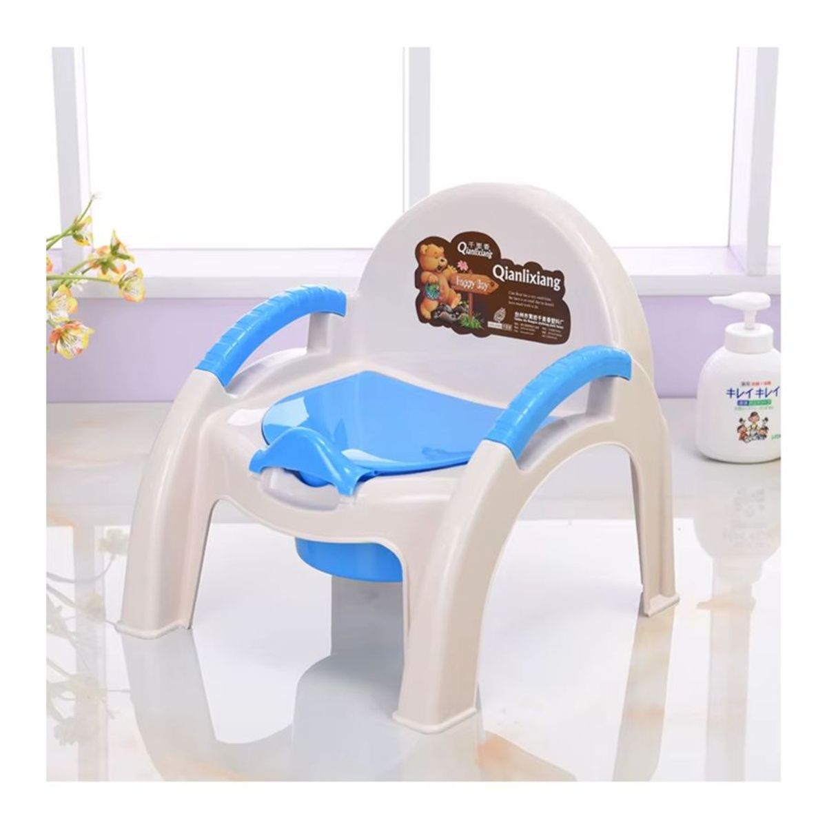 GENERICO - Silla Pelela Tapa Desmontable Para Niños Azul