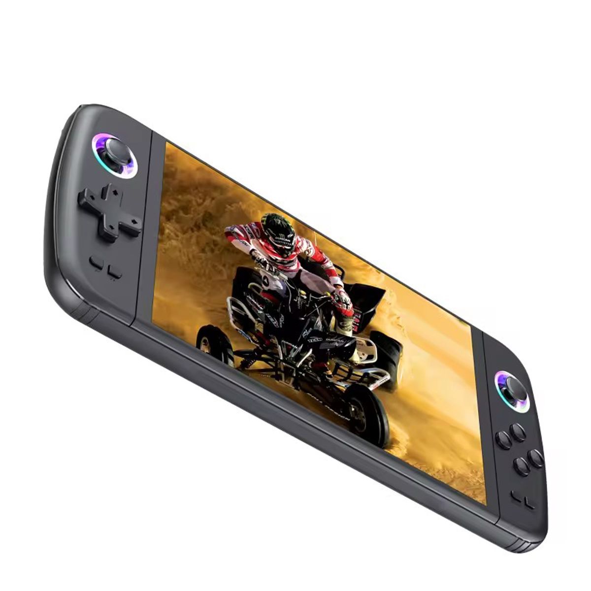 CORRERREY - Consola de juegos portátil M27 pantalla IPS de 7 pulgadas Linux/EMELEC