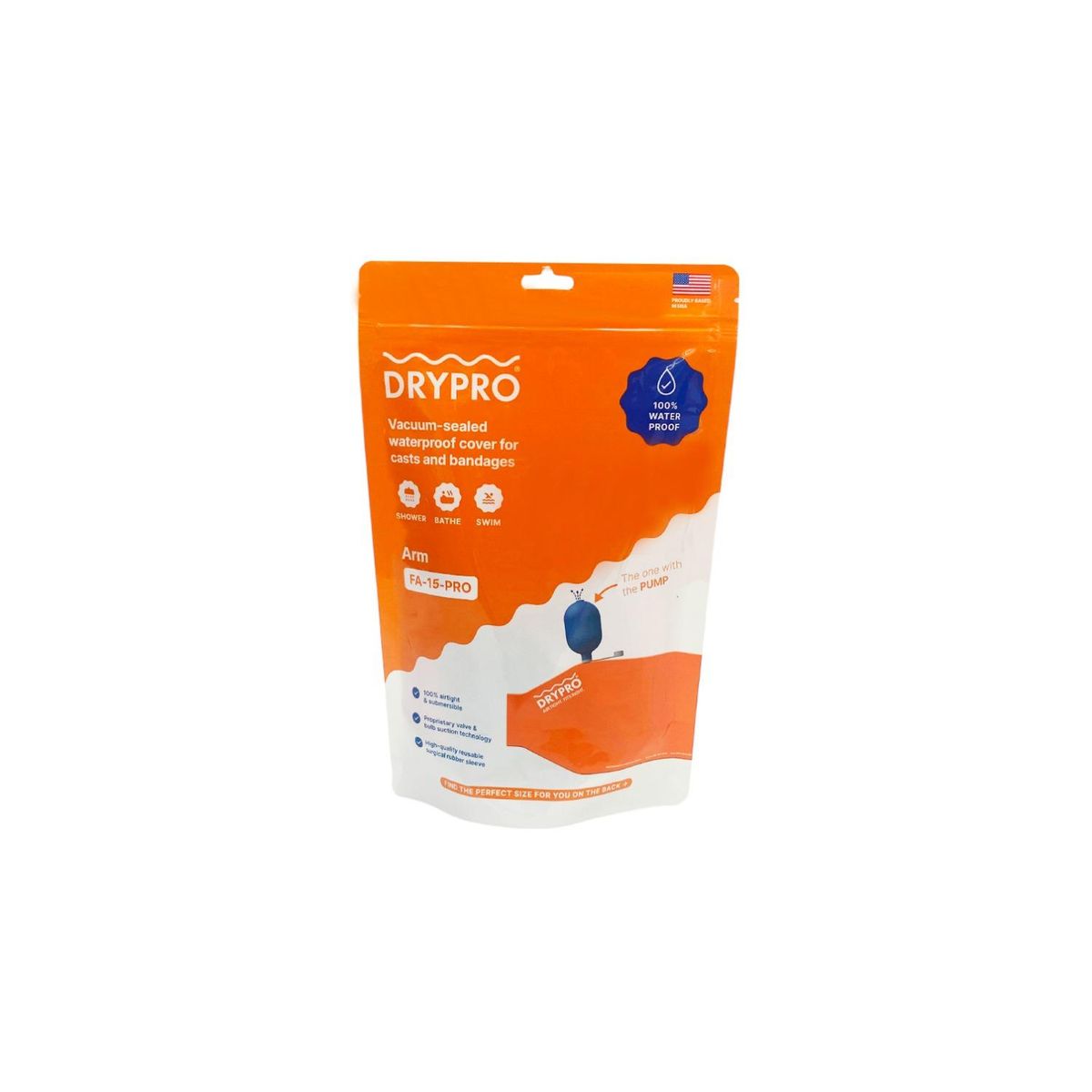 MAXCARE - Protector De Yeso Inflable Brazo Largo Talla S DRYPRO