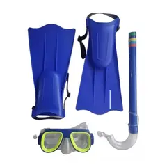 GENERICO - Set Buceo Mascara Snorkel Aletas Infantil Piscina Playa Niño