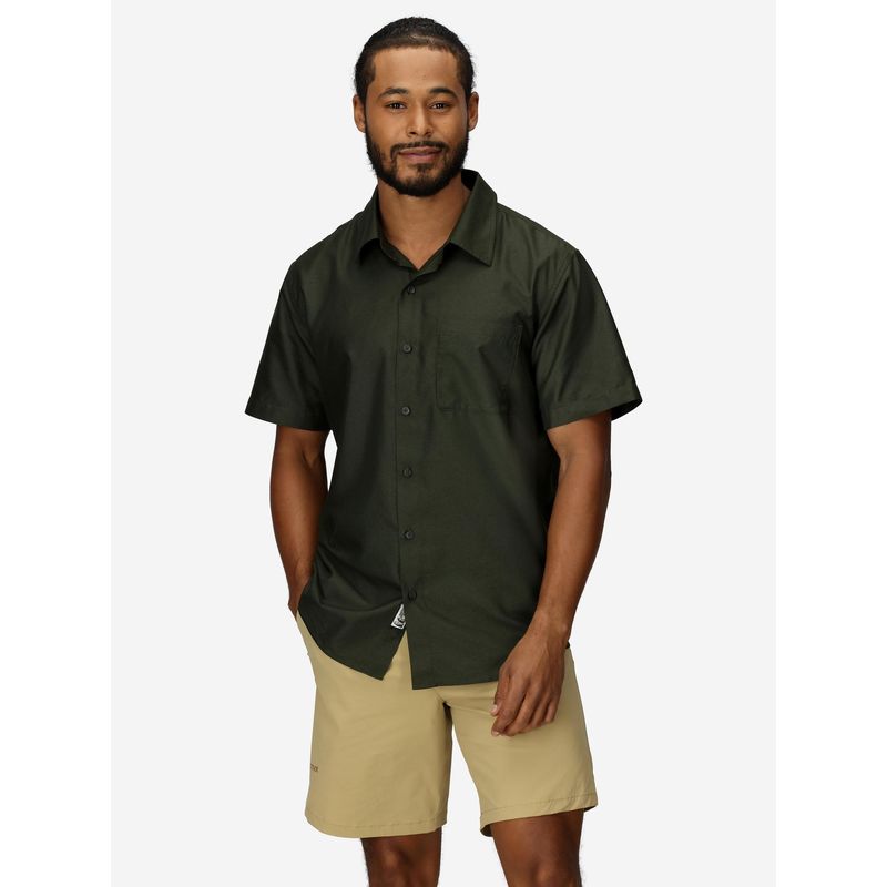 MARMOT - Camisa Hombre Arex Ss Verde Marmot