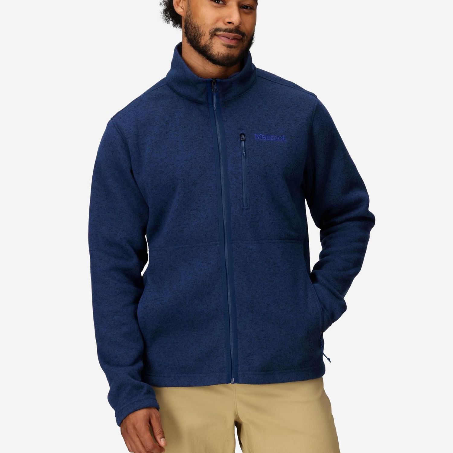 MARMOT Polar Hombre Drop Line Jacket Azul Marmot | Falabella Chile