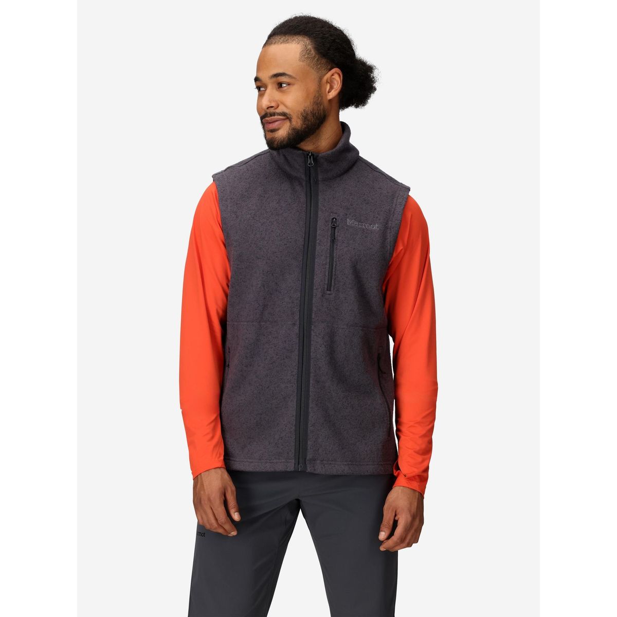 MARMOT - Polar Hombre Drop Line Vest Negro Marmot