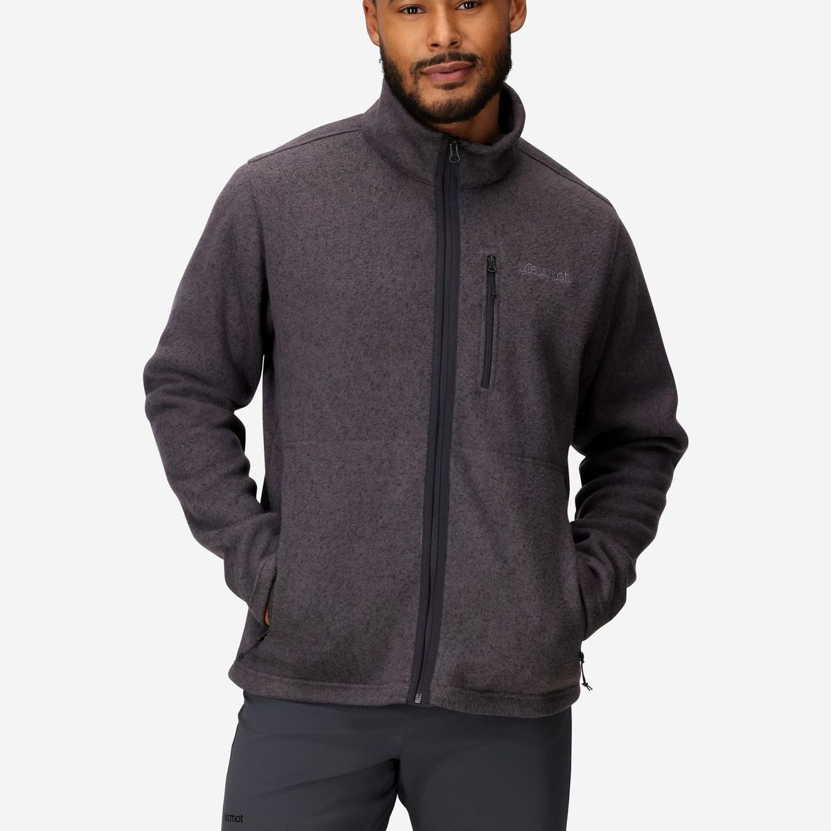 MARMOT - Polar Hombre Drop Line Jacket Negro Marmot