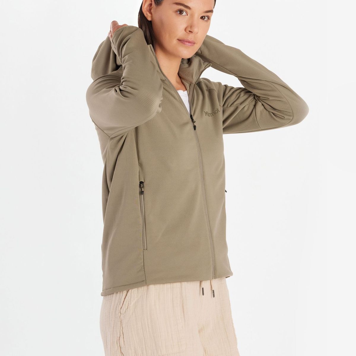 MARMOT - Polar Mujer Leconte Fleece Hoody Café Marmot